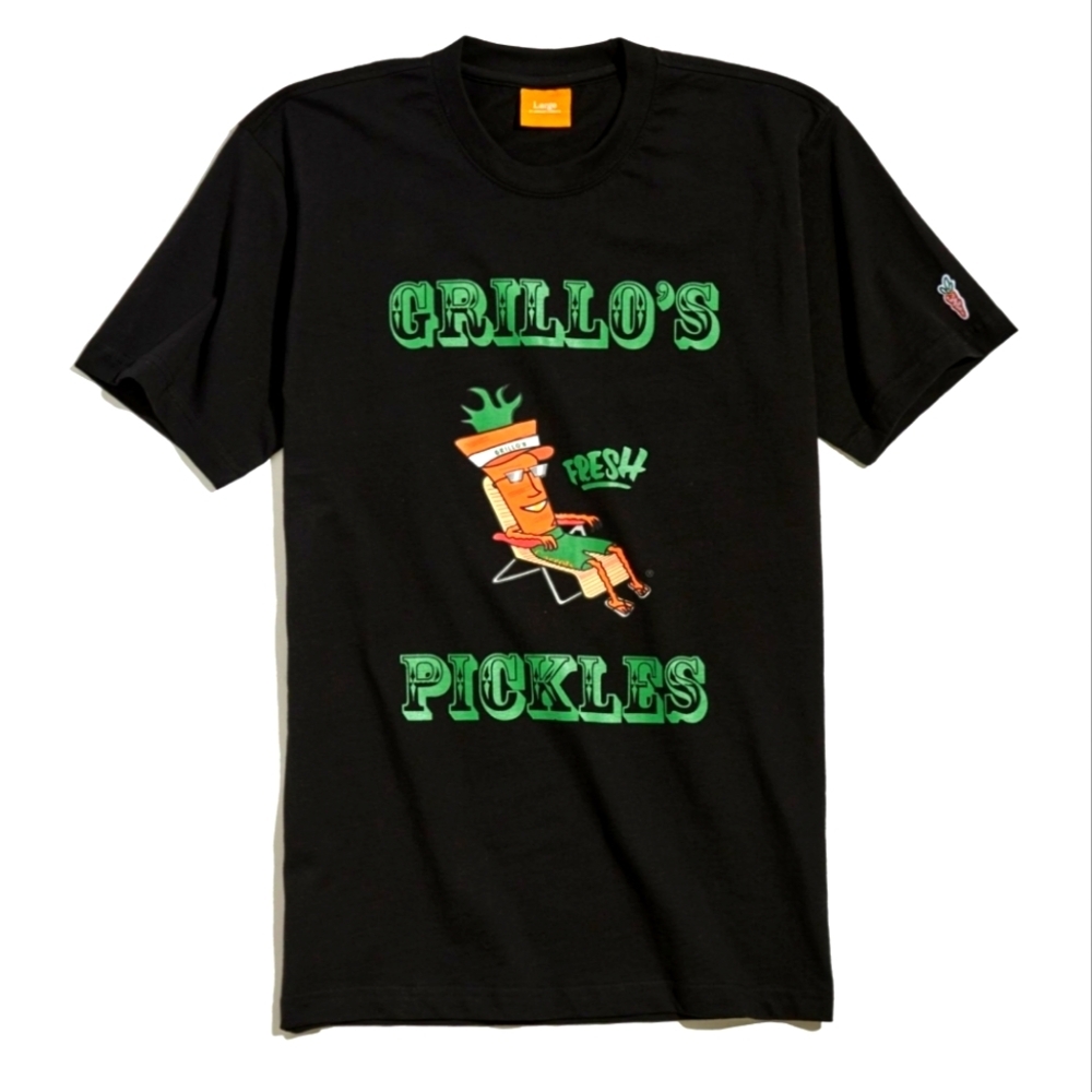 Carrots By Anwar Men's X Grillo's Pickles T-Shirt Black Short Sleeve NWT